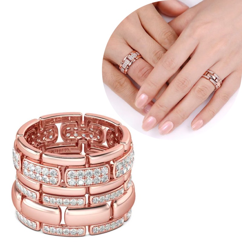 Couple's Diamond Rings - Affection Series